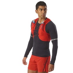 Salomon S/Lab Pulsar 3 Hydration Vest with Flasks - Fiery Red / Black - L