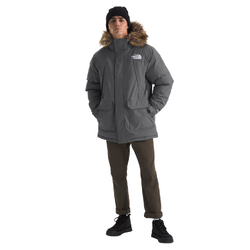 The North Face McMurdo Mens Waterproof Parka Jacket - Smoked Pearl - M