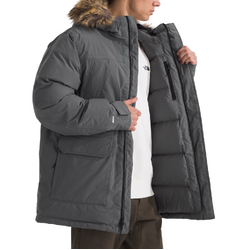 The North Face McMurdo Mens Waterproof Parka Jacket - Smoked Pearl - M