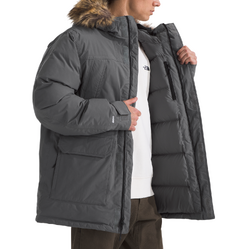 The North Face McMurdo Mens Waterproof Parka Jacket - Smoked Pearl - M