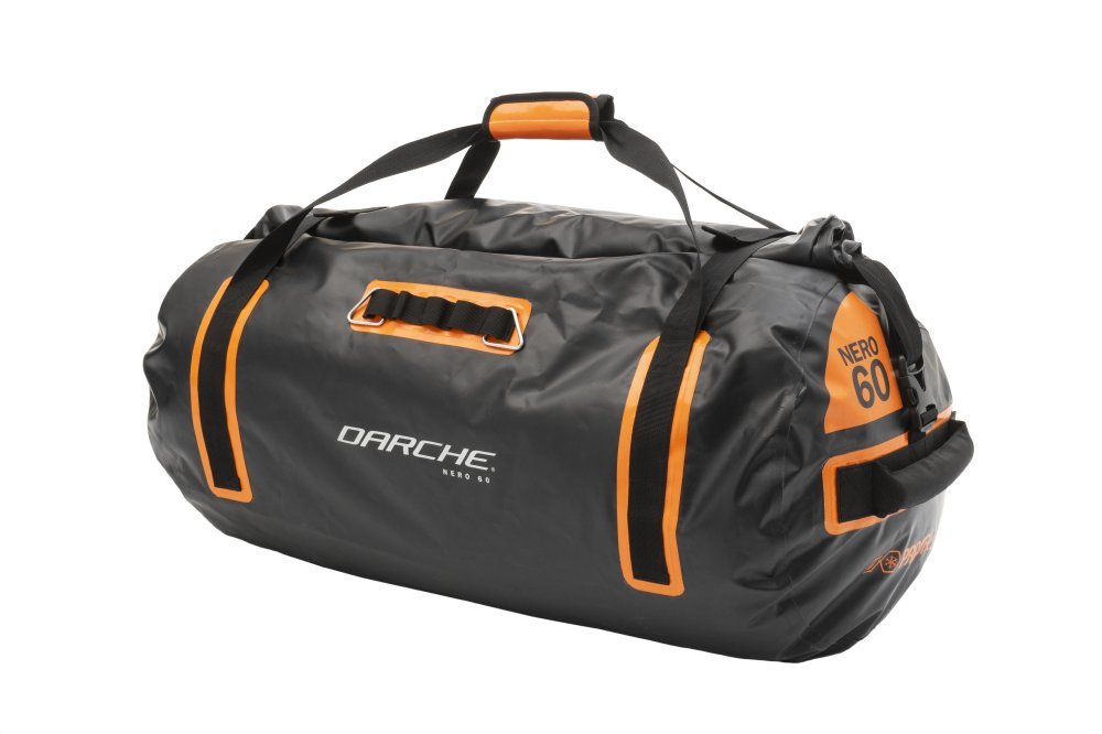 Caribee Kokoda 90L Duffle Bag - Orange/Black Straps