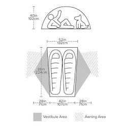 Big Agnes Copper Spur HV UL2 Bikepacking 2-Person Tent