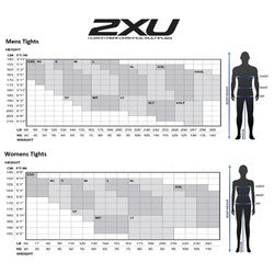 2XU Womens Refresh Recovery Tights - Black/Nero - L