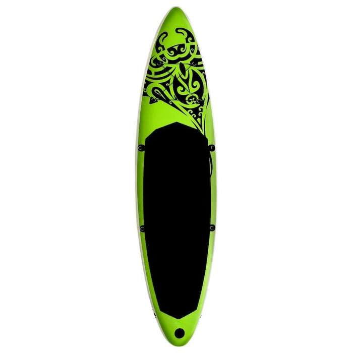 Inflatable Stand Up Paddleboard Set 305x76x15 cm Green vidaXL