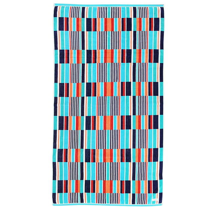 Onkaparinga Celestia Stripe Velour Beach Towel